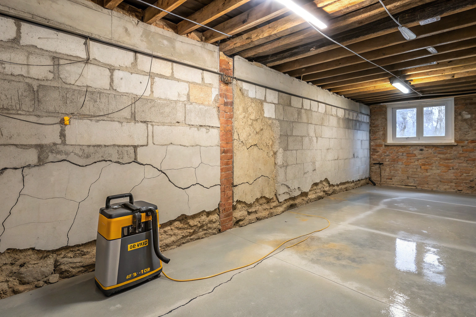 Professional waterproofing assessment identifying water ingress points