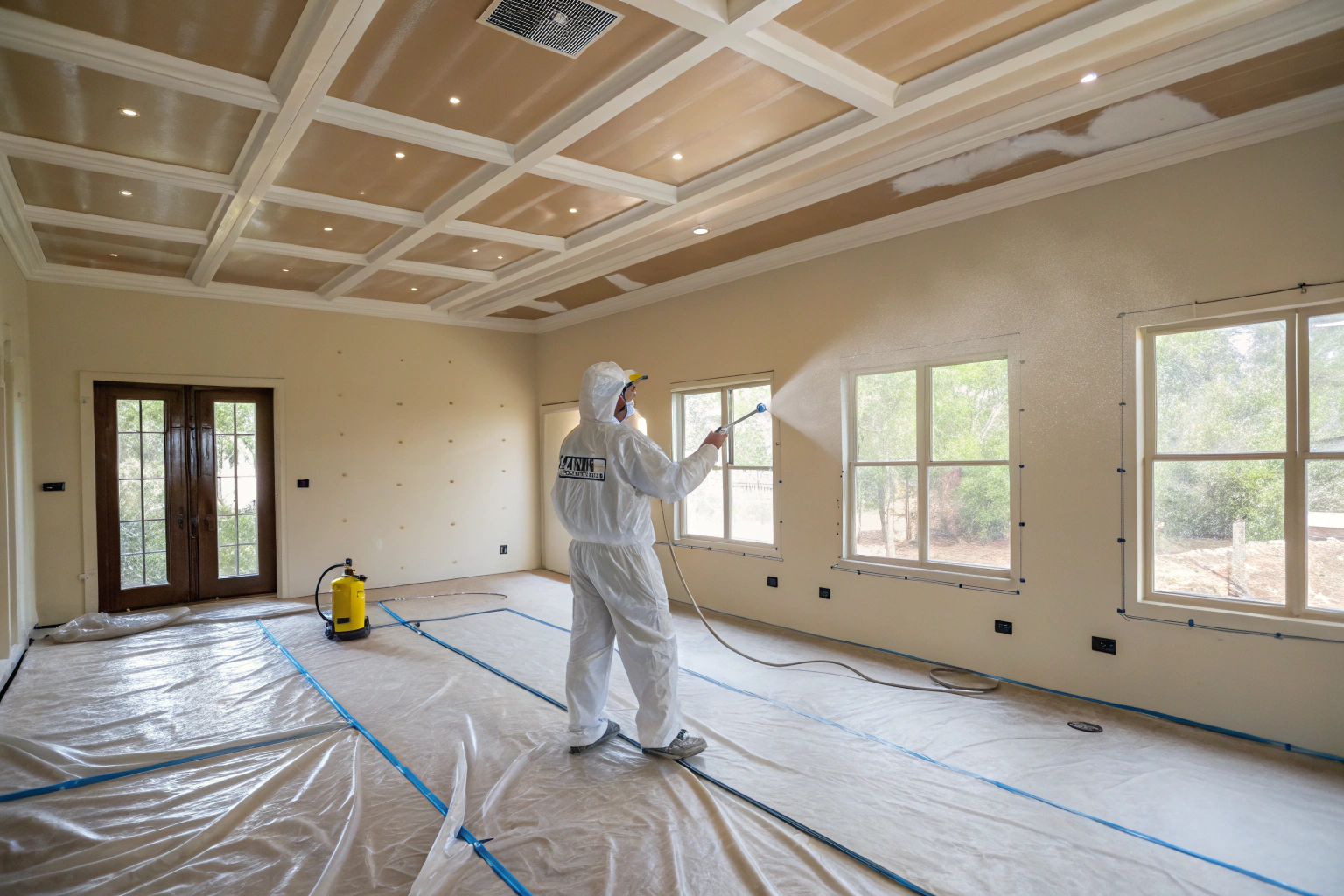 Antimicrobial coating applied after mould remediation at a Newcastle property
